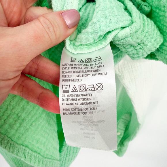 Candace Cameron Bure Ombre Dip Dye Cotton Gauze Button Down Top 1XP - Picture 8 of 10